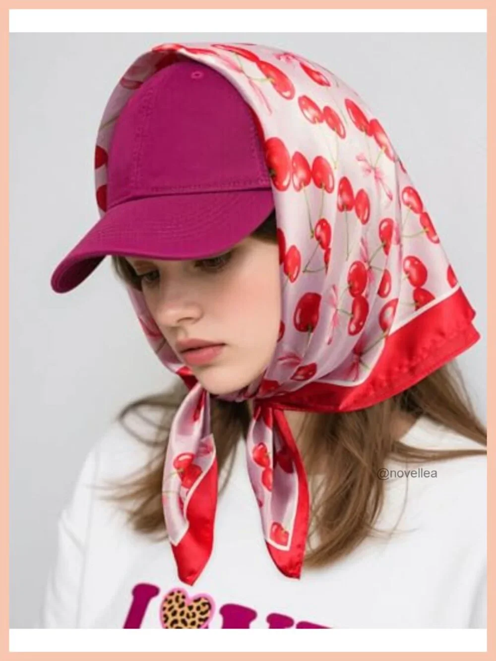 Reversible Satin Hair Scarf Head Wrap for Sleeping Neck Cover 27.5